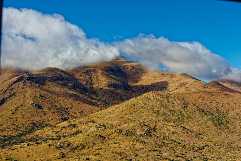 Clouds over Bakenkop. Zebra National Park