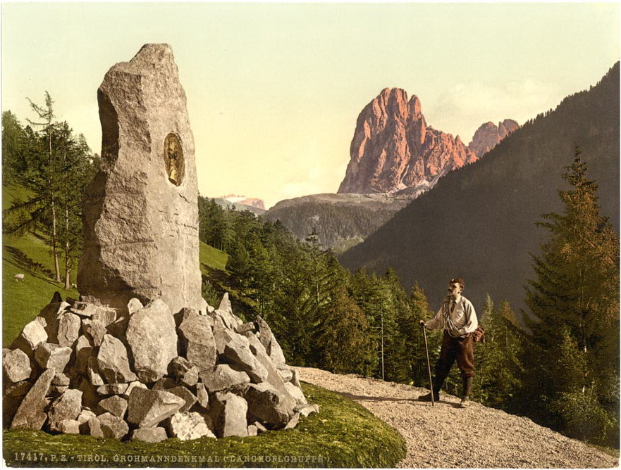 Paul Grohmann Monument. Zillertal Alps