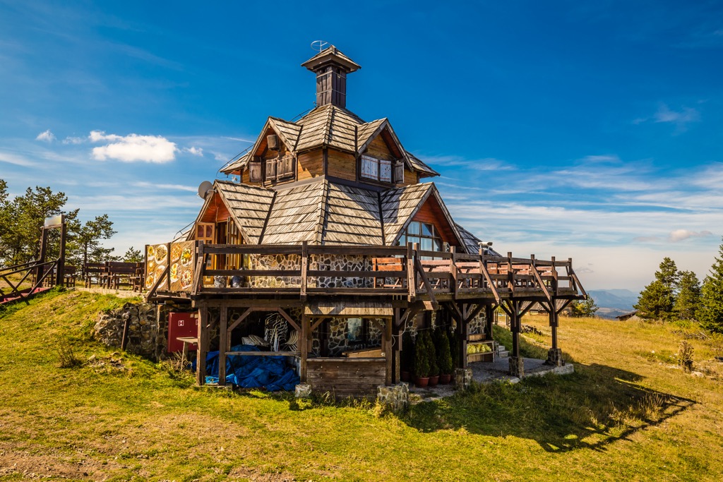 An ethno cottage near the summit of Tornik Mountain, Zlatibor’s highest peak. Zlatibor Nature Park