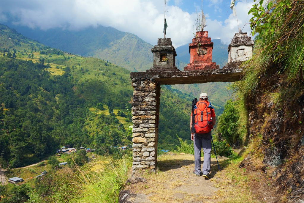 Beste Wanderungen. Kulturelle Relikte in den unteren Höhenlagen des Annapurna Circuit