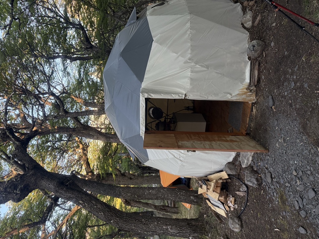 Camp site, guard and little shop