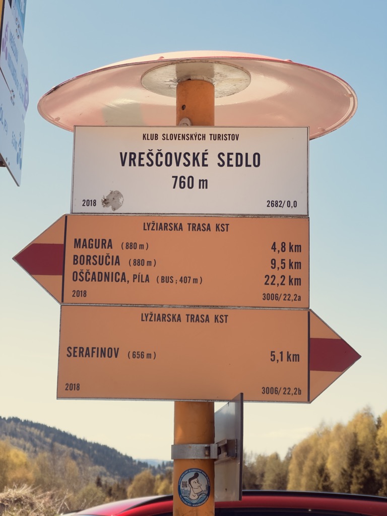 Vreščovské sedlo / Przełęcz Graniczne