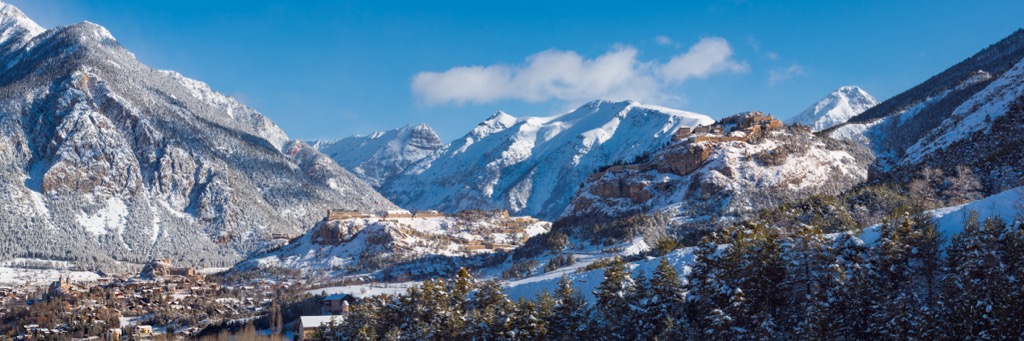 Briançon with fresh snow