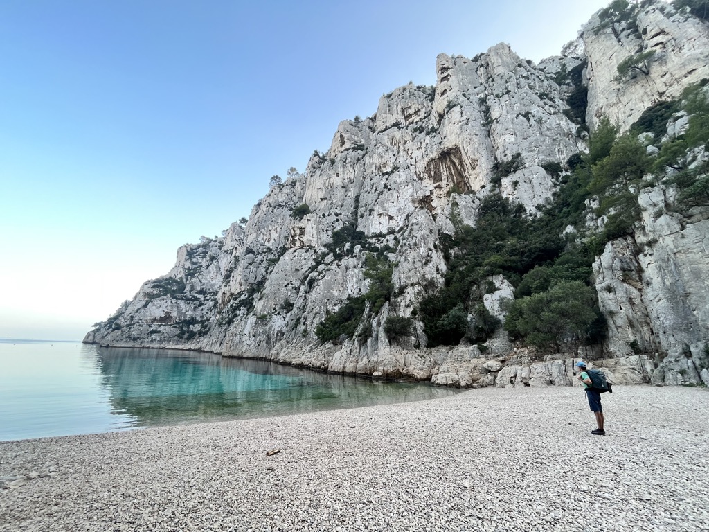 Enjoying an evening at the Calanque En-Vau, after the crowds disperse. Photo: Sergei Poljak