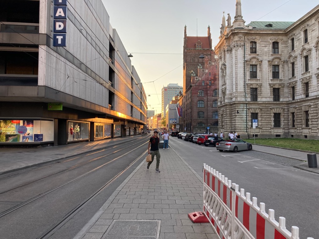 Sunset in the center of Munich, Bavaria. Germany. Ivan Kuznetsov
