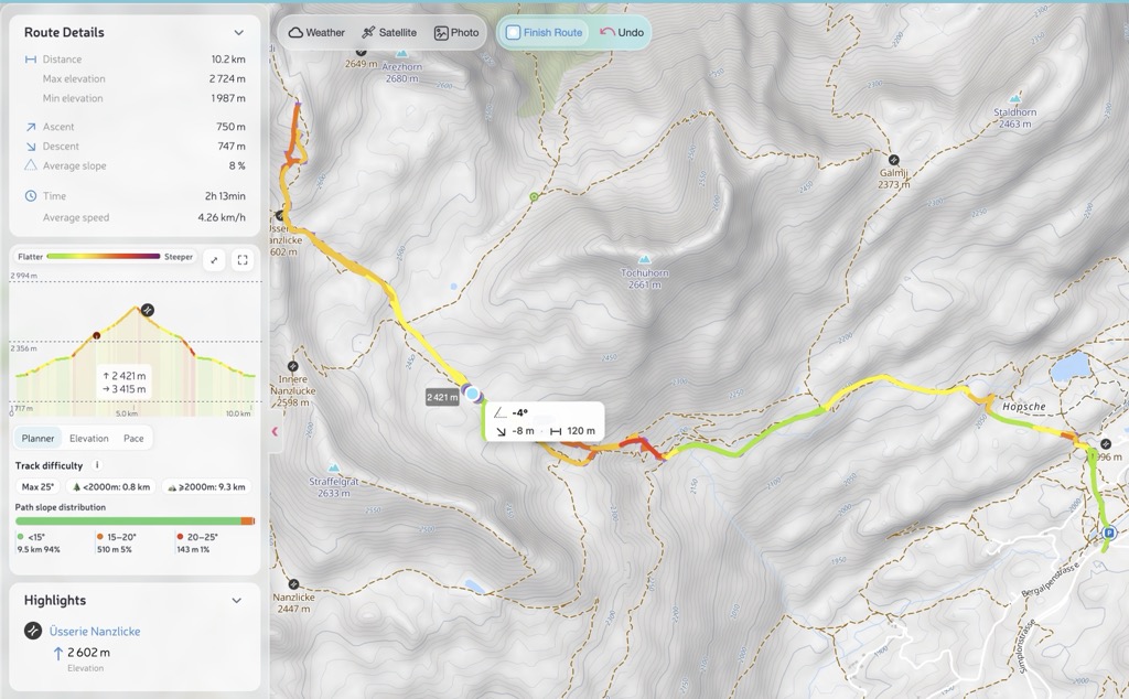 Plan a route in PeakVisor and send it to Garmin or Suunto