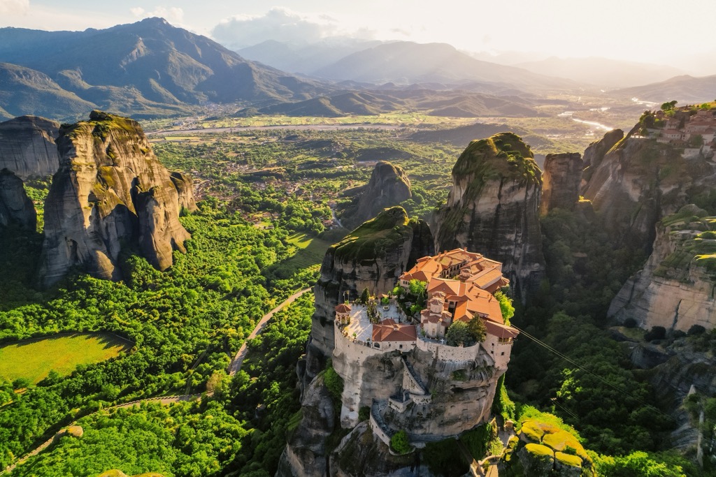 The Meteora Monastery. Best Countries to Move to if You Love Mountains