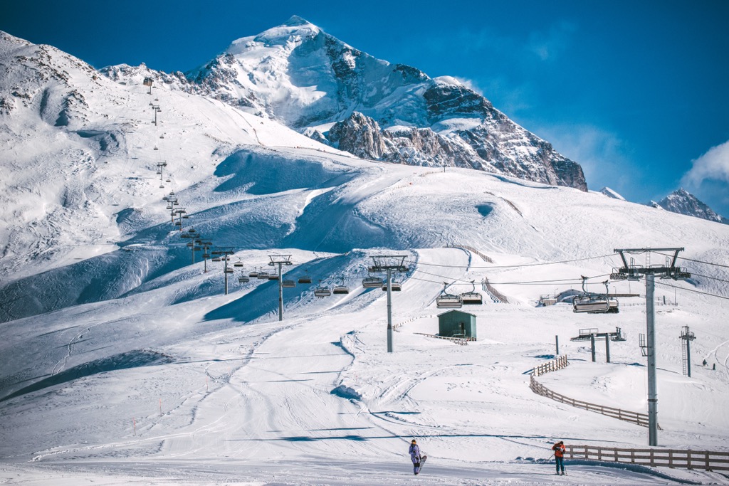 The ski resort of Tetnuldi is named after the towering peak in this photo, which, at 4,858 m, is 49 m taller than Mont Blanc. Nomad-Friendly Countries for Mountain Lovers