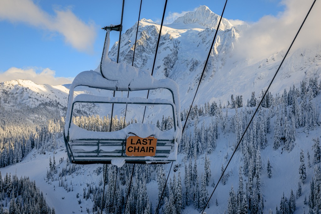 The Secrets to Finding the Best Snow Off-Piste. 
            Mt. Baker Ski Area gets both the most snow and the wettest snow.