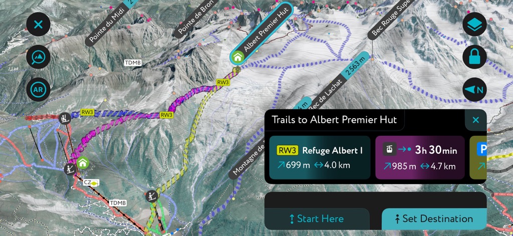 skiing-on-silent-slopes-PeakVisor-Mobile-App