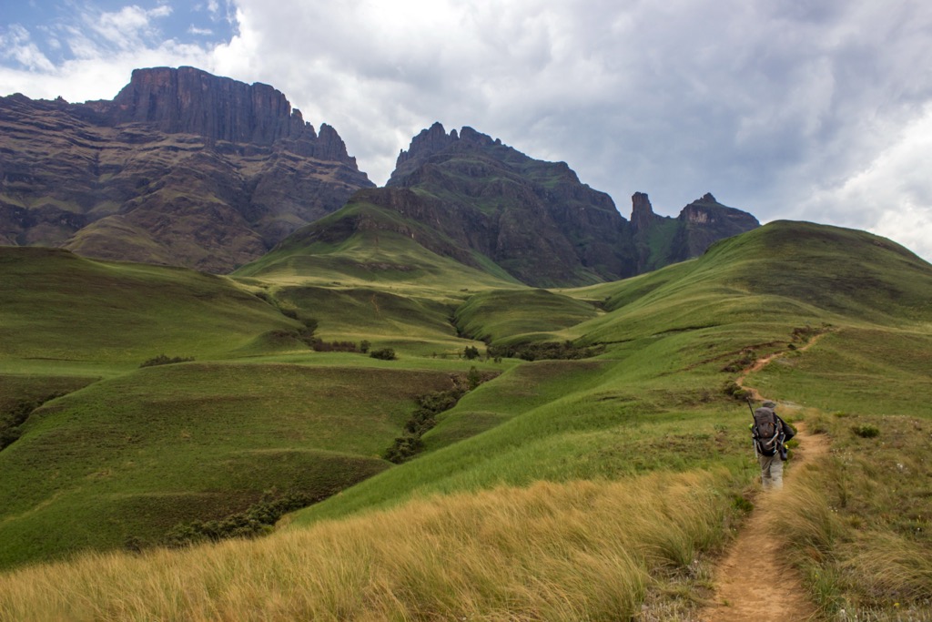 South Africa, uKhahlamba / Drakensberg Park, Strekhorn Mountain Hiking Trail