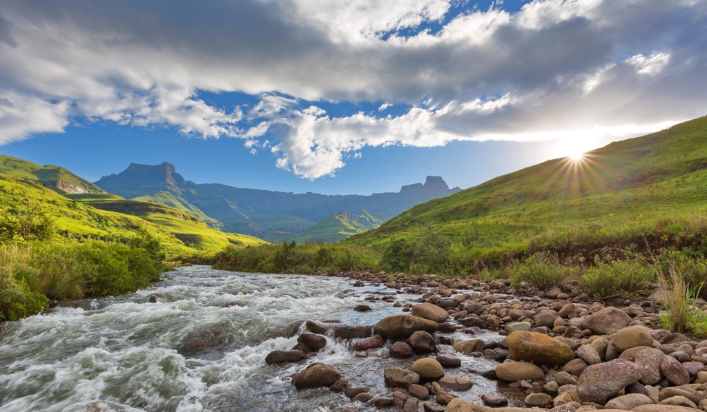 South Africa, uKhahlamba / Drakensberg Park, Tugela Falls