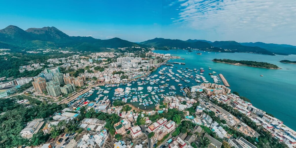 Panorama aerial view, District Sai Kung East Country Park, Hong Kong