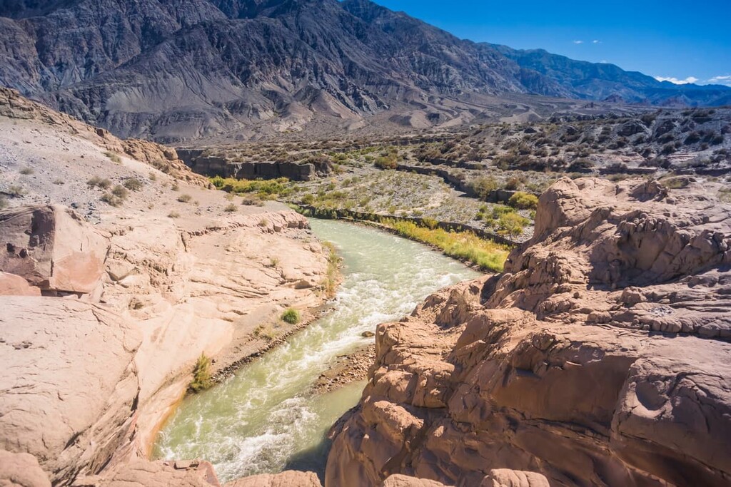 Jachal river, San Juan, Argentina
