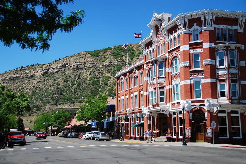 Durango, Historic Hotel in Downtown Durango. San Juan County, Colorado