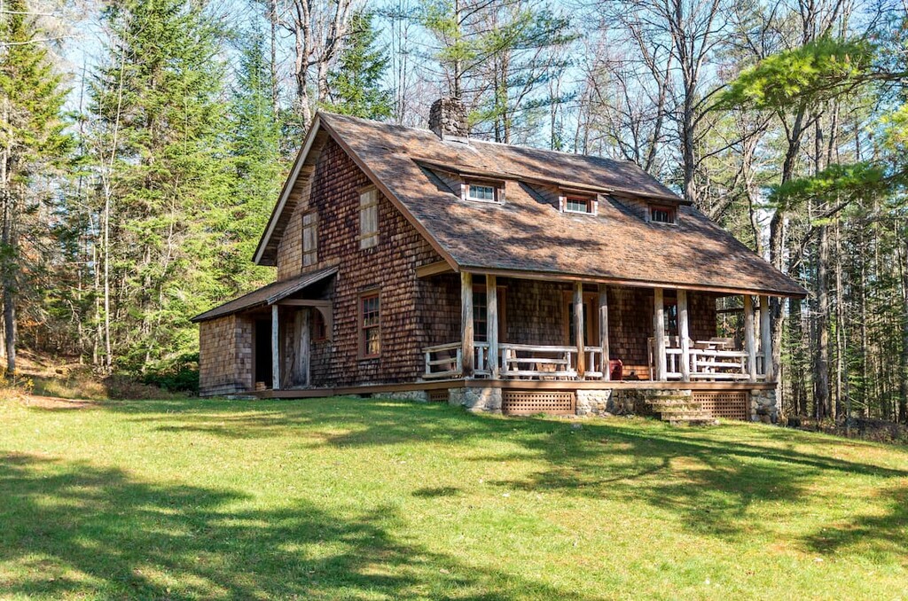 old farm houses, Santanoni Mountains, Adirondacks, New York
