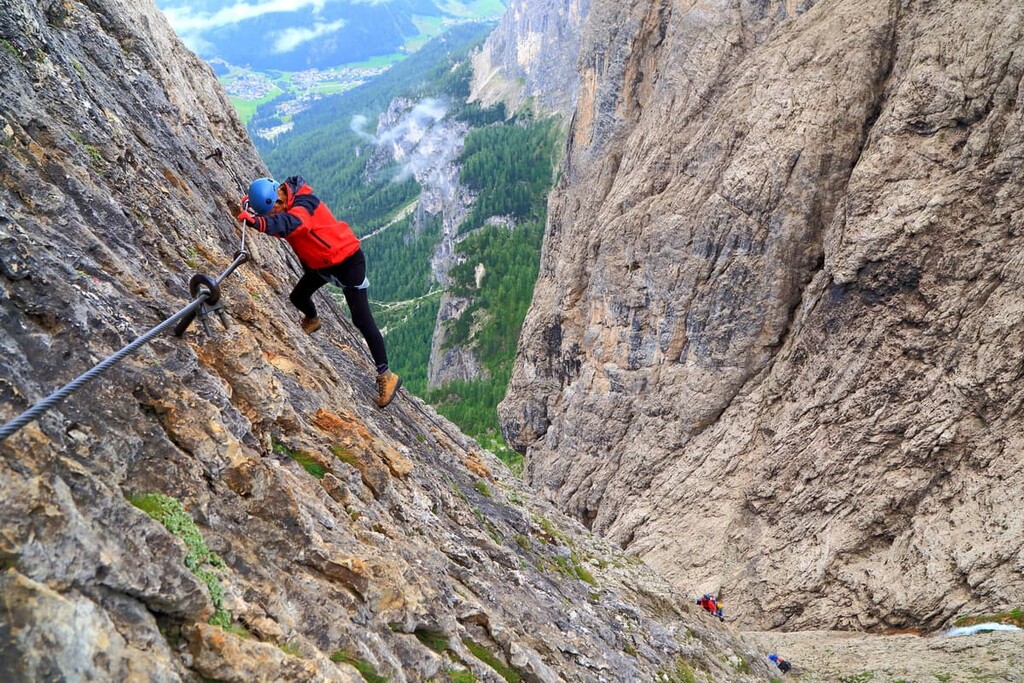 Via Ferrata Brigata Tridentina, Sella Group, Dolomites
