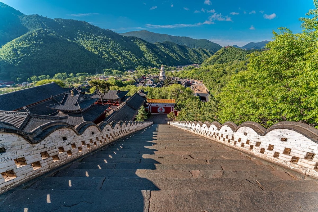 temples in Wutai Mountain, Shanxi, China