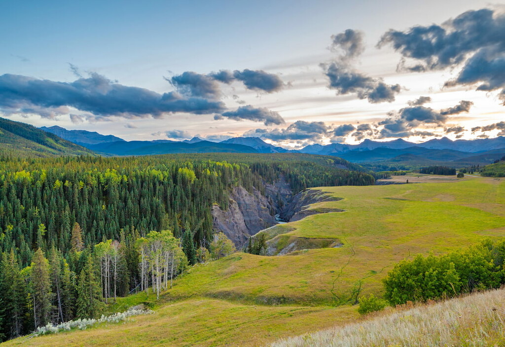 Sunset, Sheep River Provincial Park, Alberta