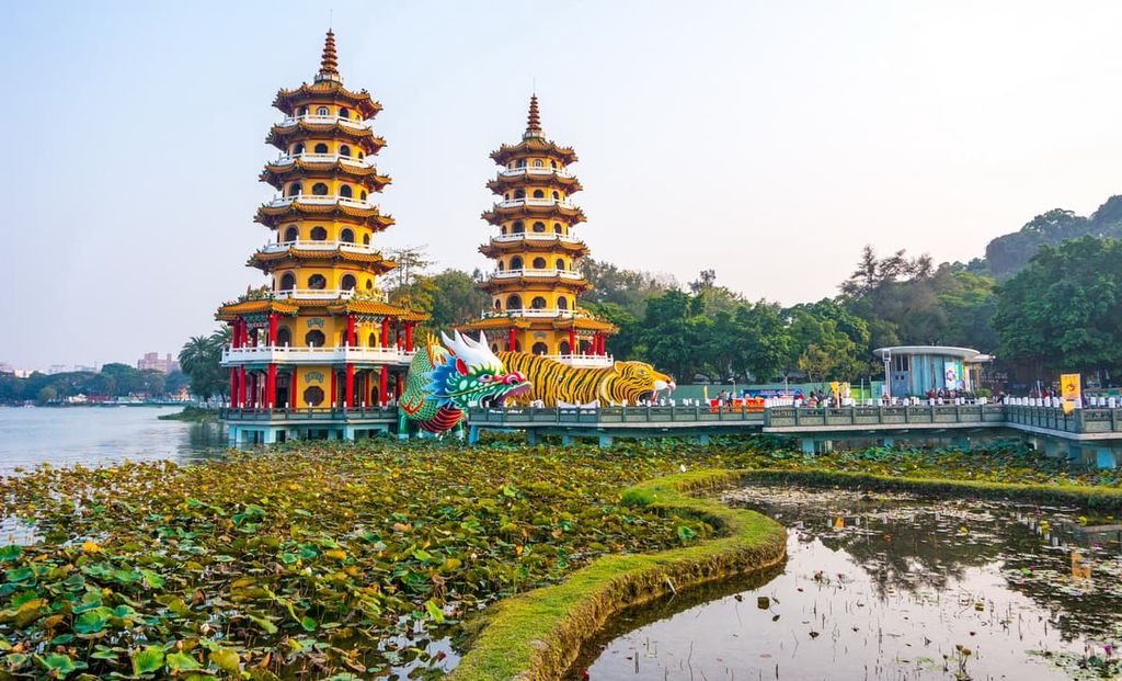 Dragon and Tiger Pagodas, Shoushan National Nature Park, Taiwan