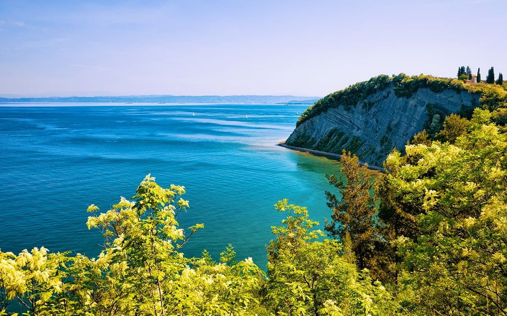 Adriatic sea in Strunjan National Park, Slovenia
