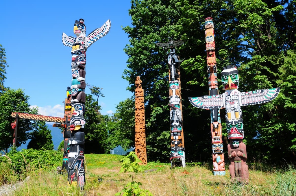 Totem poles, Somerset Range, British Columbia