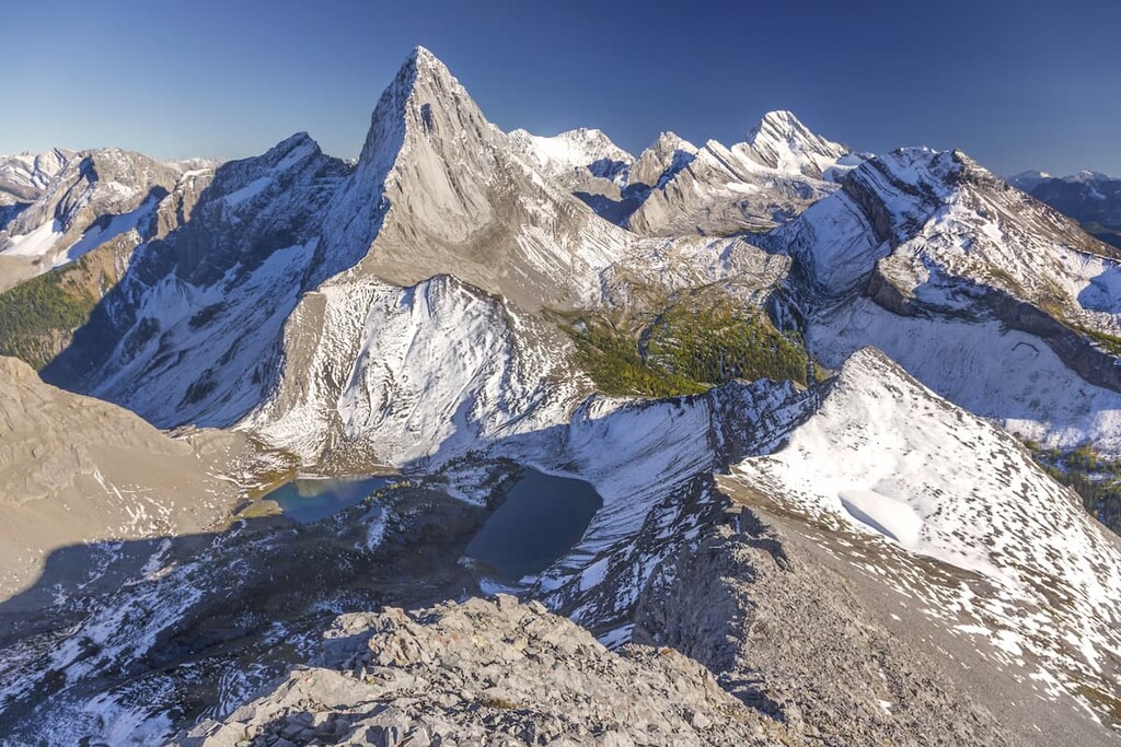 Mount Smutwood, Mount Birdwood, Spray Mountains, British Columbia