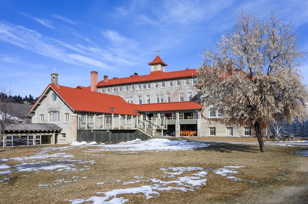 Saint Eugene Mission, hotel on the Ktunaxa Nation, Stanford Range, Canada