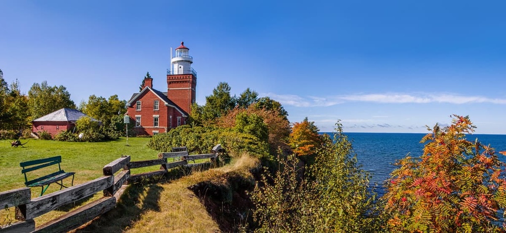 The Big Bay Point Lighthouse, Superior Upland, US