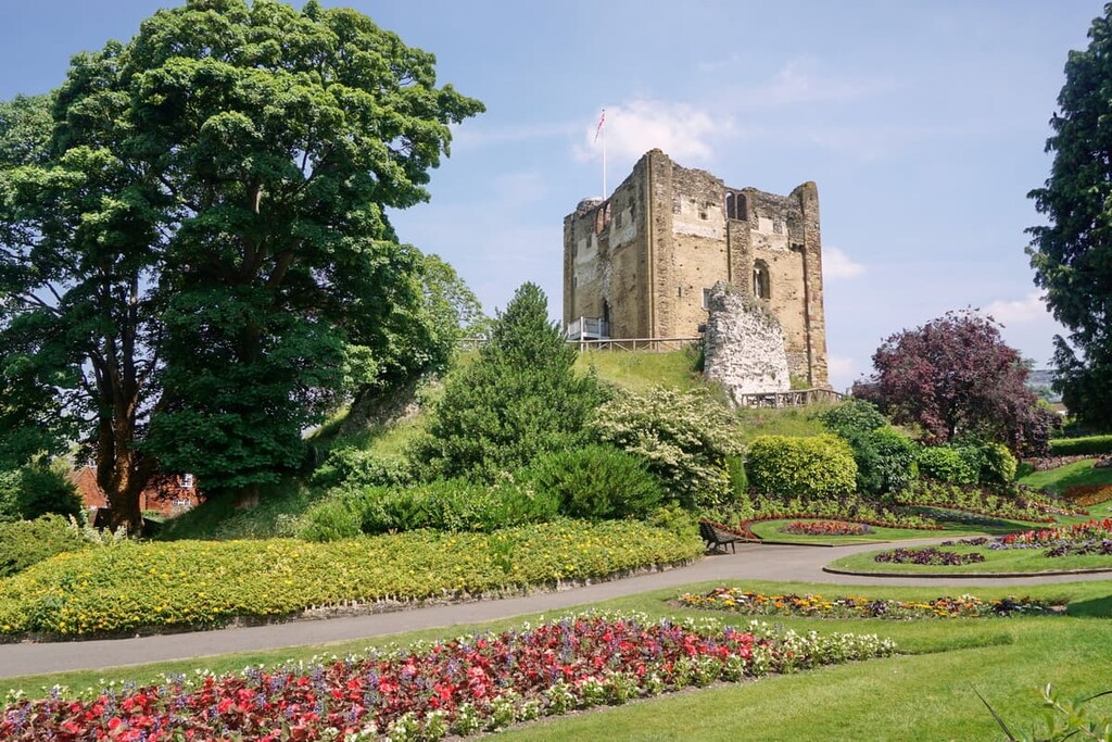 Guildford Castle, Surrey Hills Area, England
