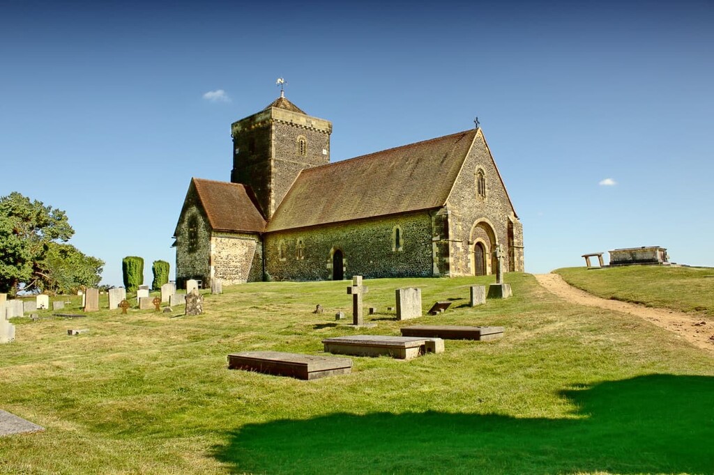 St Martha's Church , Surrey Hills Area, England