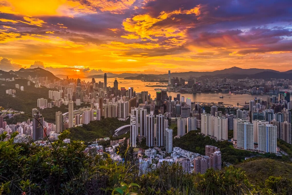 View from the Jardine's Lookout, Tai Tam Country Park, China