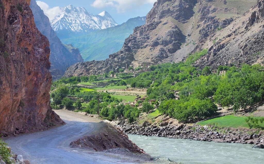 he Pamir road on Tajikistan’s territory, Tajikistan