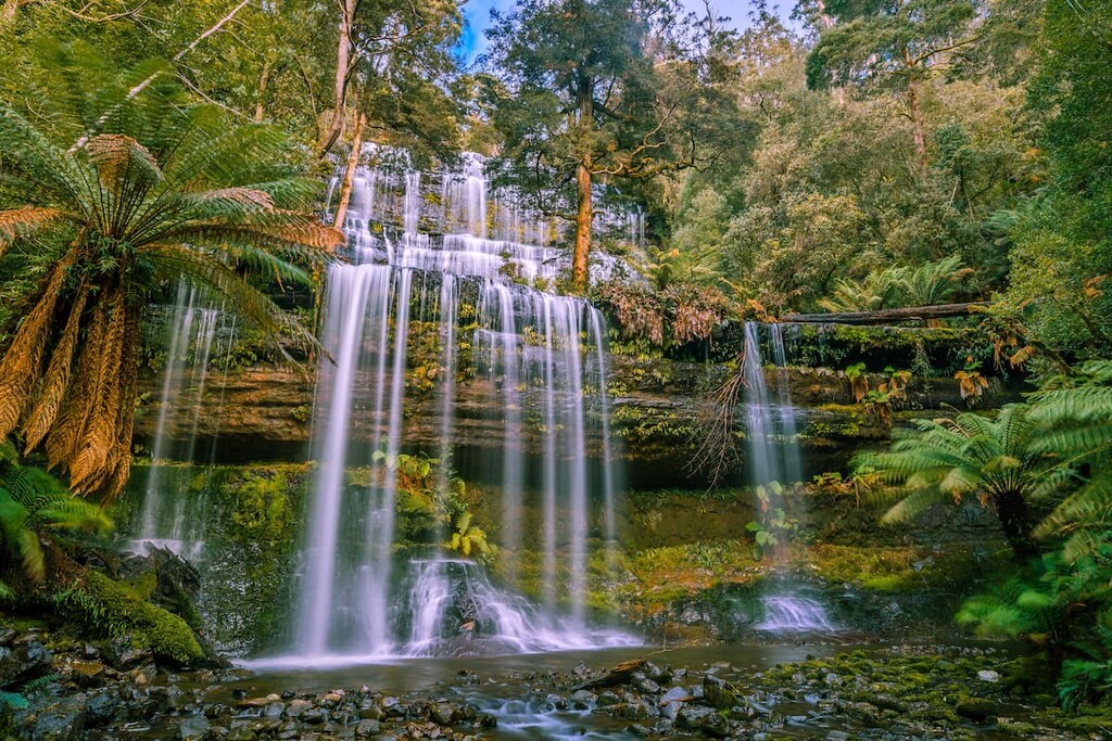 Beautiful Russell Falls, Mount Field National Park, Tasmania