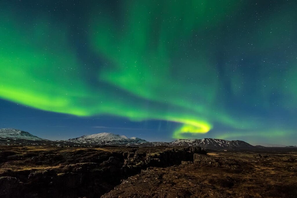 Aurora, Thingvellir National Park, Iceland