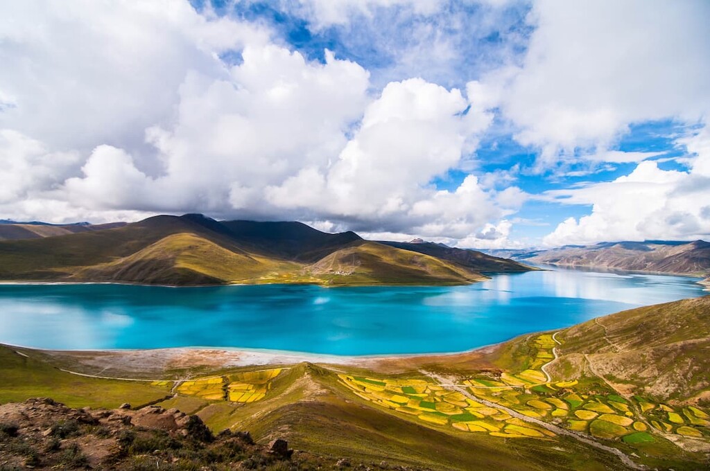 Holy Lake in Tibet, China