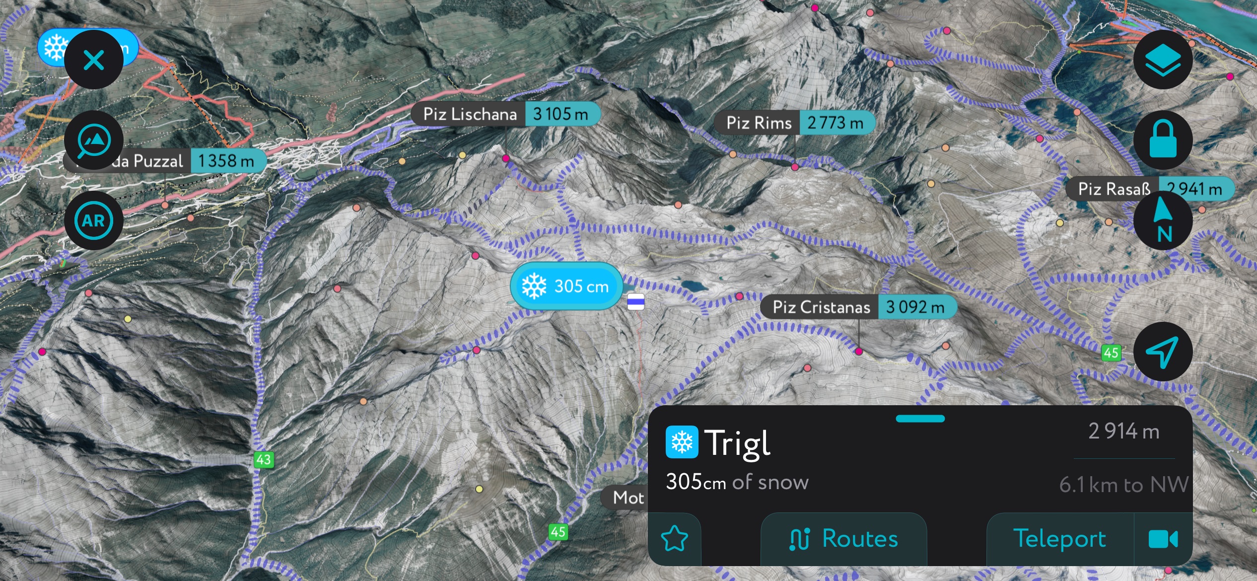 Trigl Weather station. Sesvenna Alps