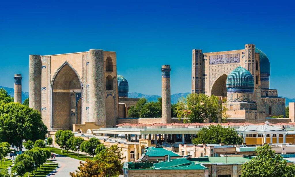 Bibi-Khanym Mosque in Samarkand,  Uzbekistan