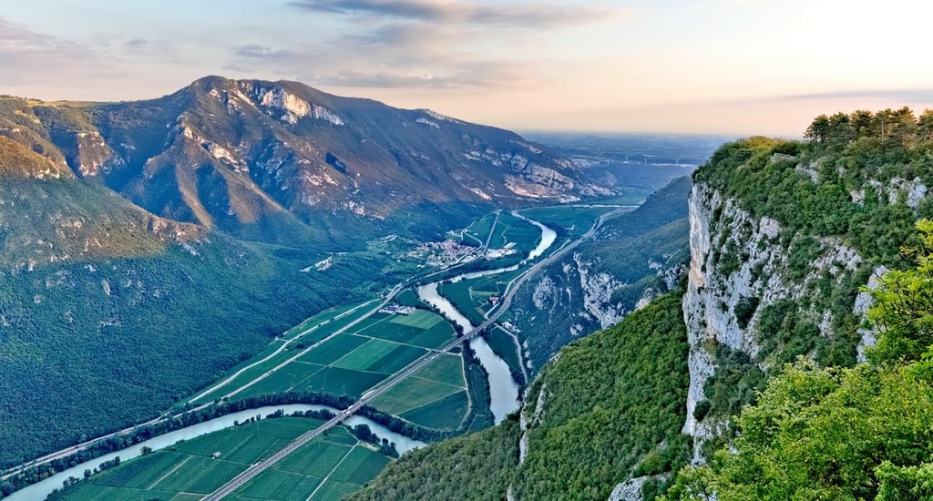 Adige valley. Dolcé, Verona province, Venetian Prealps, Italy