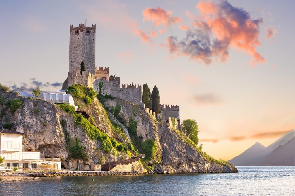 Veneto, Town of Malcesine castle