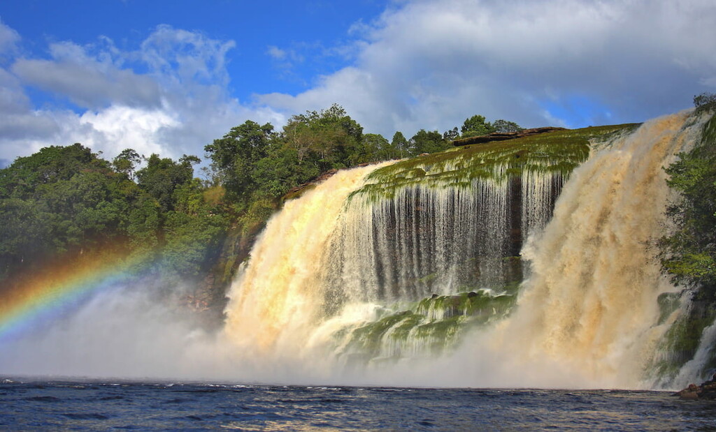 Waterfall at Canaima National Park, Venezuela