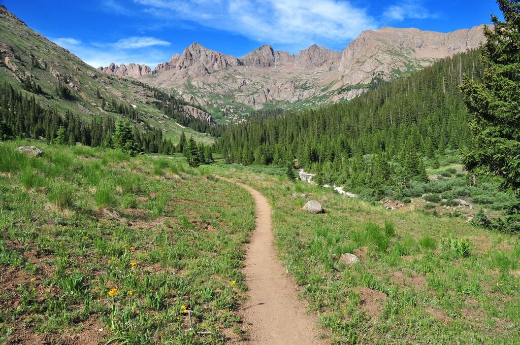 Trail into Chicago Basin, Weminuche Wilderness, US