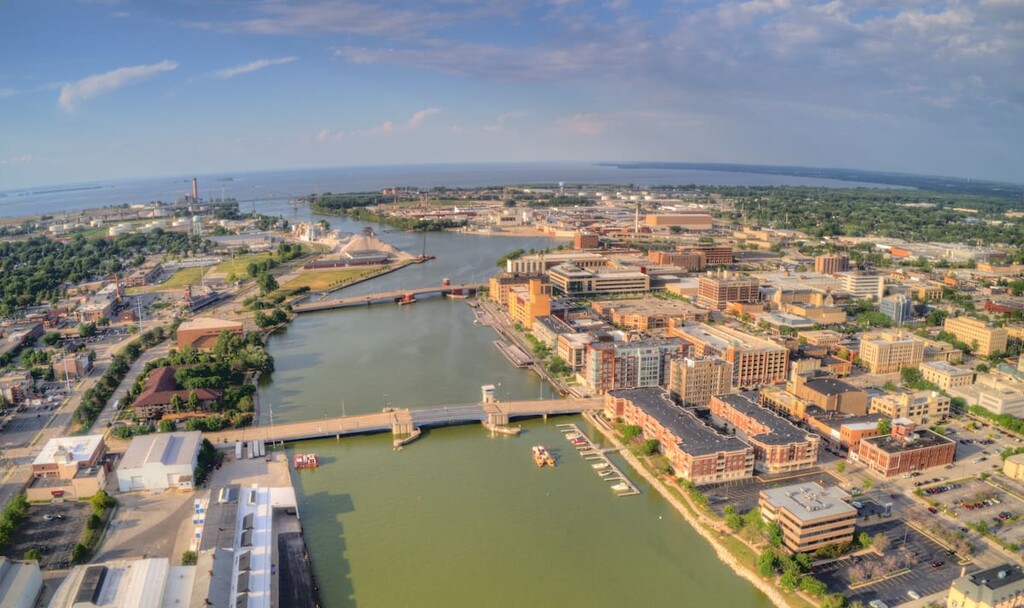 Green Bay on Lake Michigan