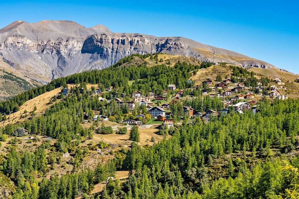 Panoramic view of the Mercantour National Park, Alps