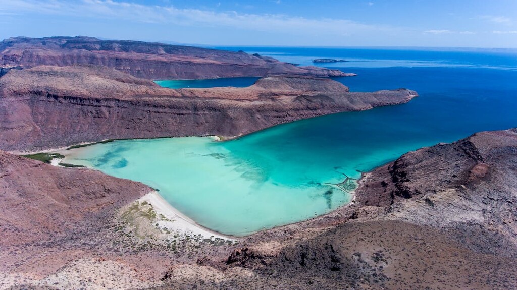 Baja California. Aerial panoramics from Espiritu Santo Island