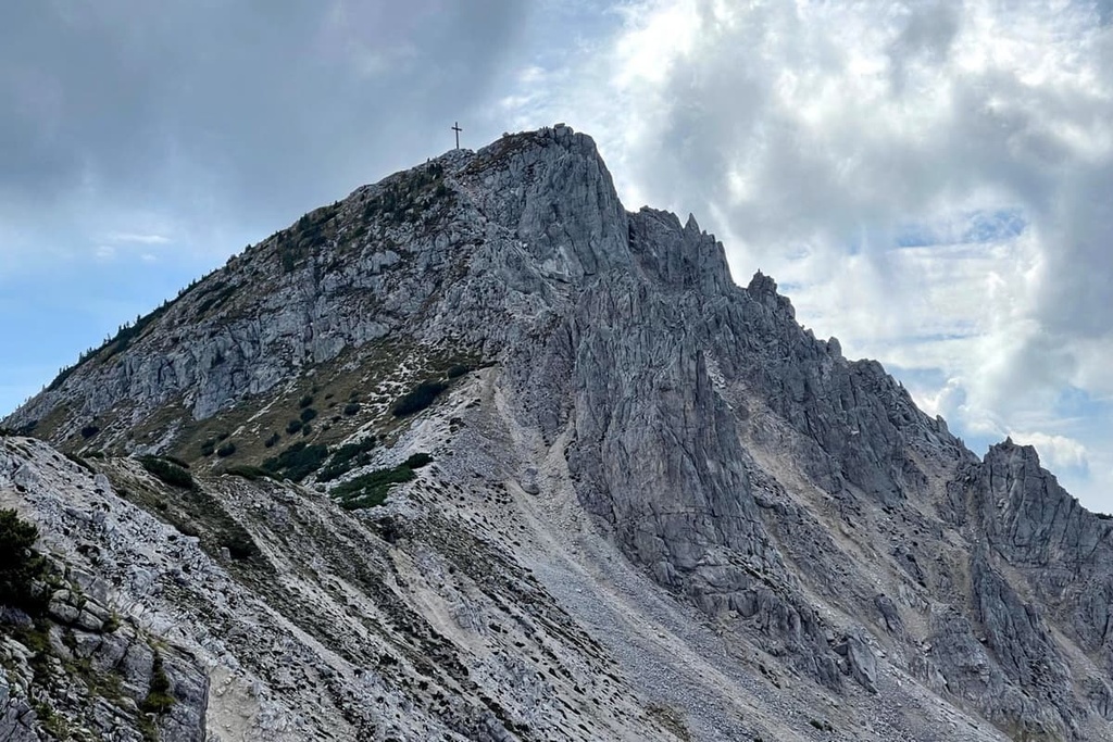 From the top of Corno Bianco / WeiГџhorn, Bletterbach Geopark, Italy