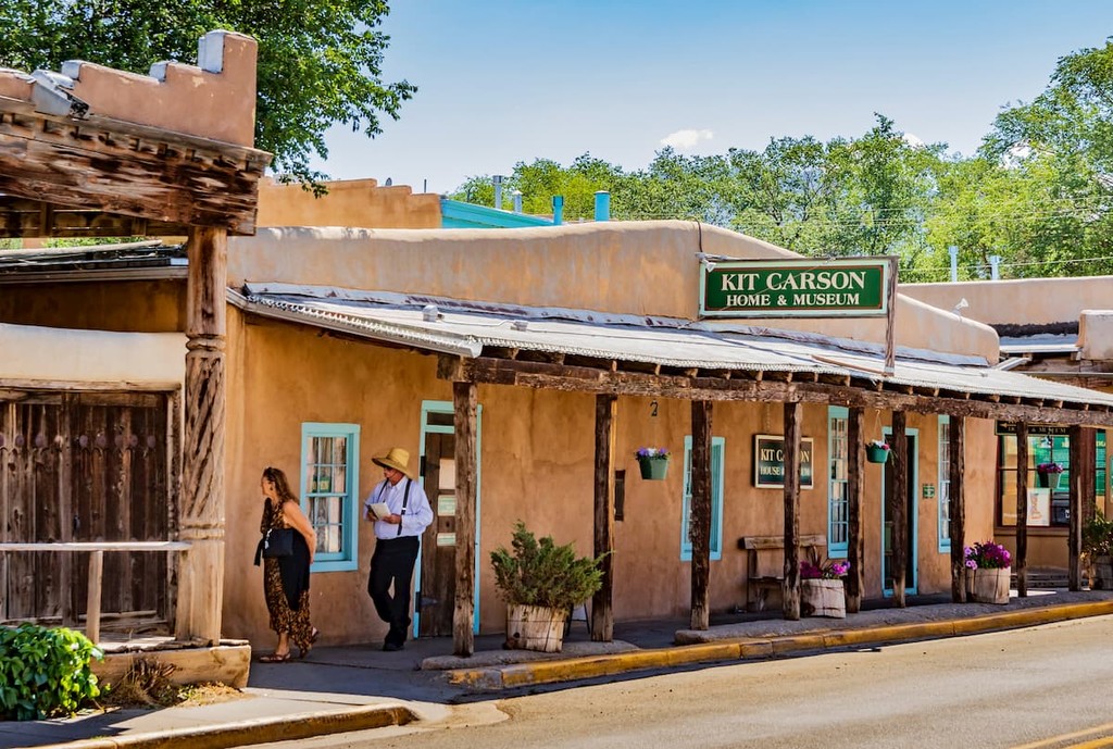 The actual Taos home of Kit Carson, turned into a museum
