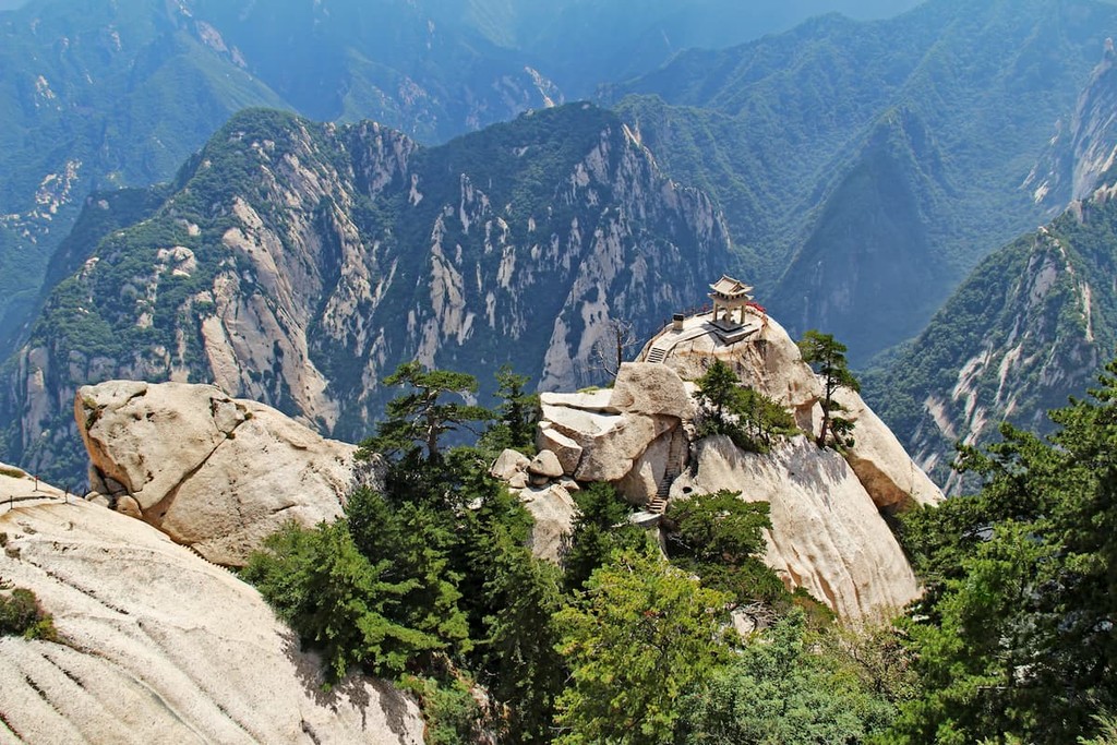 Chess pavilion in the mountains Huashan Mountain, Shaanxi, China