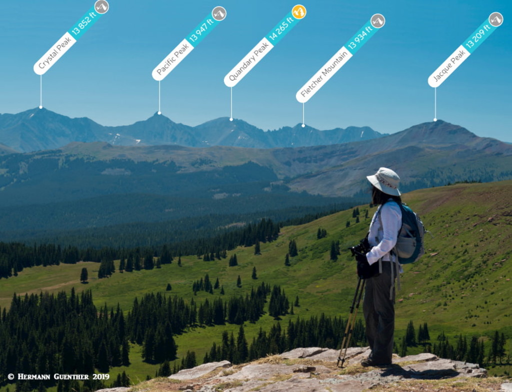 Tenmile Range from Wingle Ridge, Eagle County, Colorado