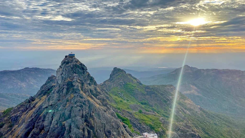 Hindu temple of Lord Dattatreya on top of Guru Dattatreya peak, Gujarat